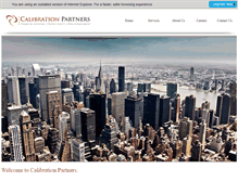 Tablet Screenshot of calibration-partners.com